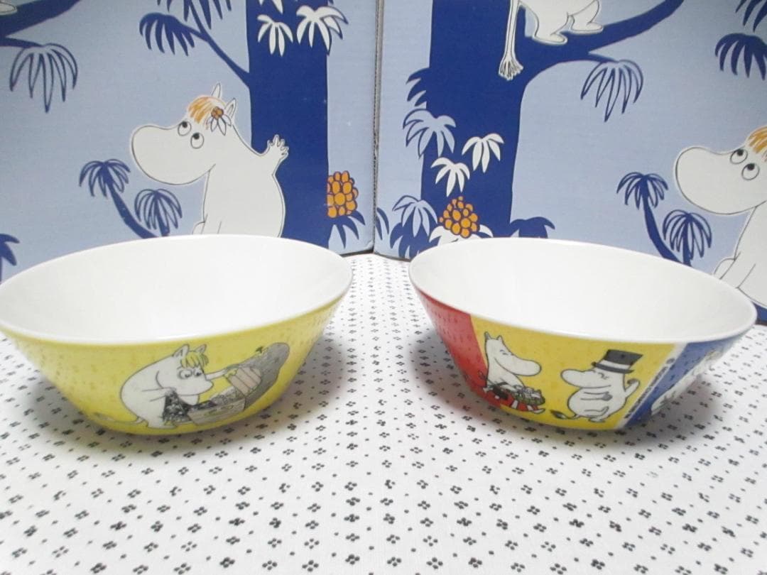 アラビア ムーミン ボウル フローレンイエロー & ムーミンファミリー