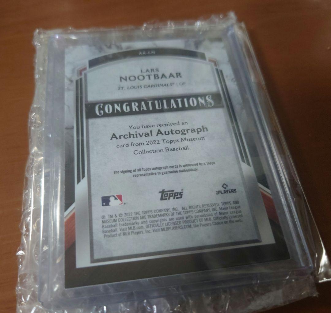 2022 TOPPS 直筆サイン ラーズ・ヌートバー 299シリ WBC