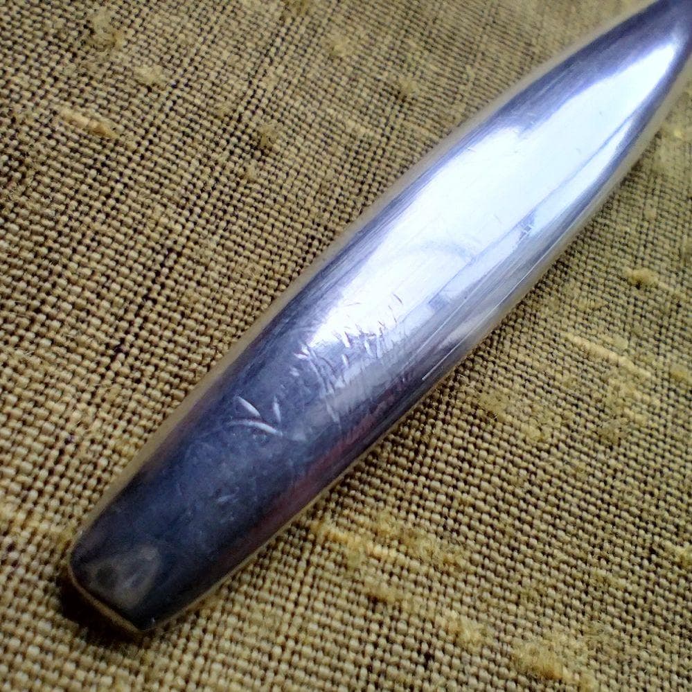 銀のデミタススプーン　ジョージ・ジェンセン　サイプレス