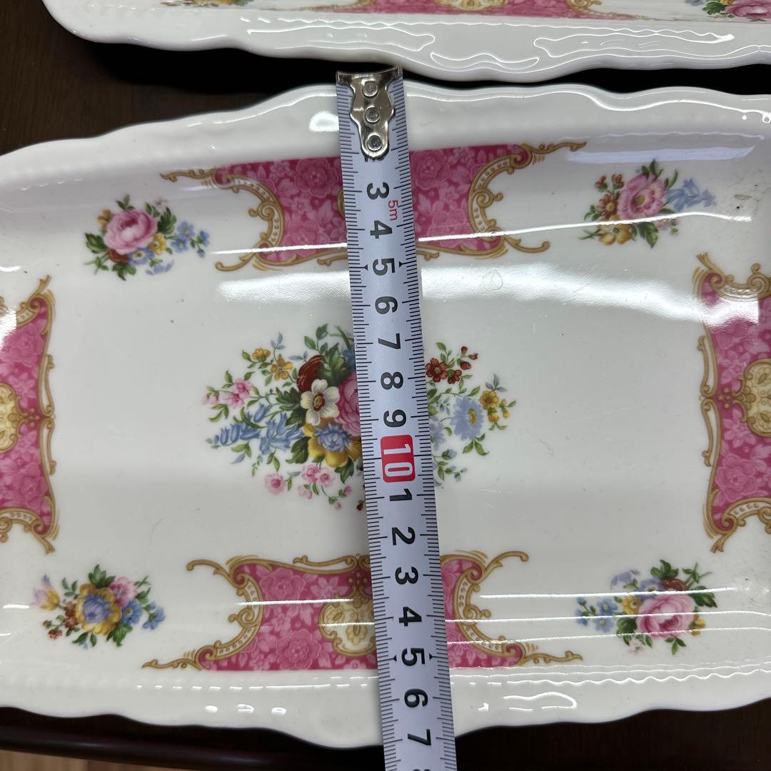 英国製　ロイヤルアルバート　大皿　サンドイッチプレート　プレート　3枚　2種類