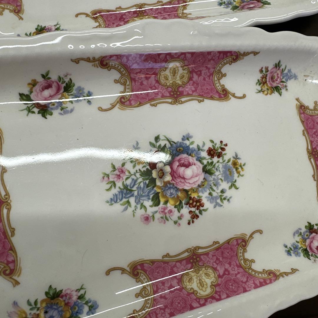 英国製　ロイヤルアルバート　大皿　サンドイッチプレート　プレート　3枚　2種類