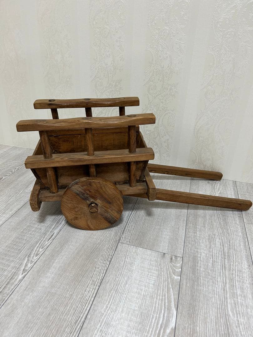 アンティークワゴン、レトロ荷車ディスプレイ台車クラシックスツールソファチェア什器