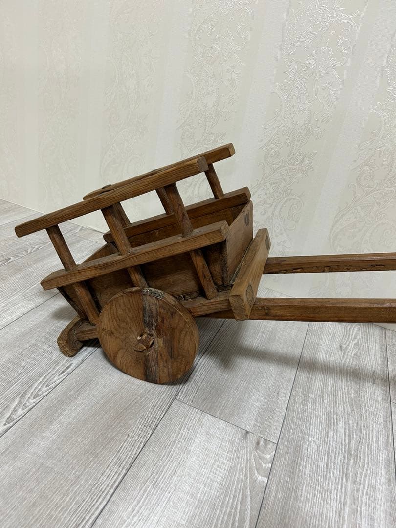 アンティークワゴン、レトロ荷車ディスプレイ台車クラシックスツールソファチェア什器