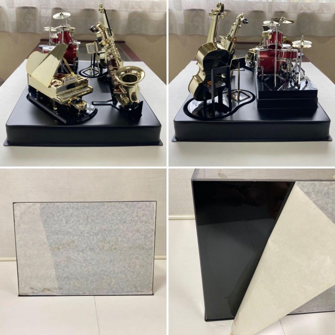 ジャズセット ミニボトル バンド 楽器 音楽 置物 オブジェ ケース レトロ