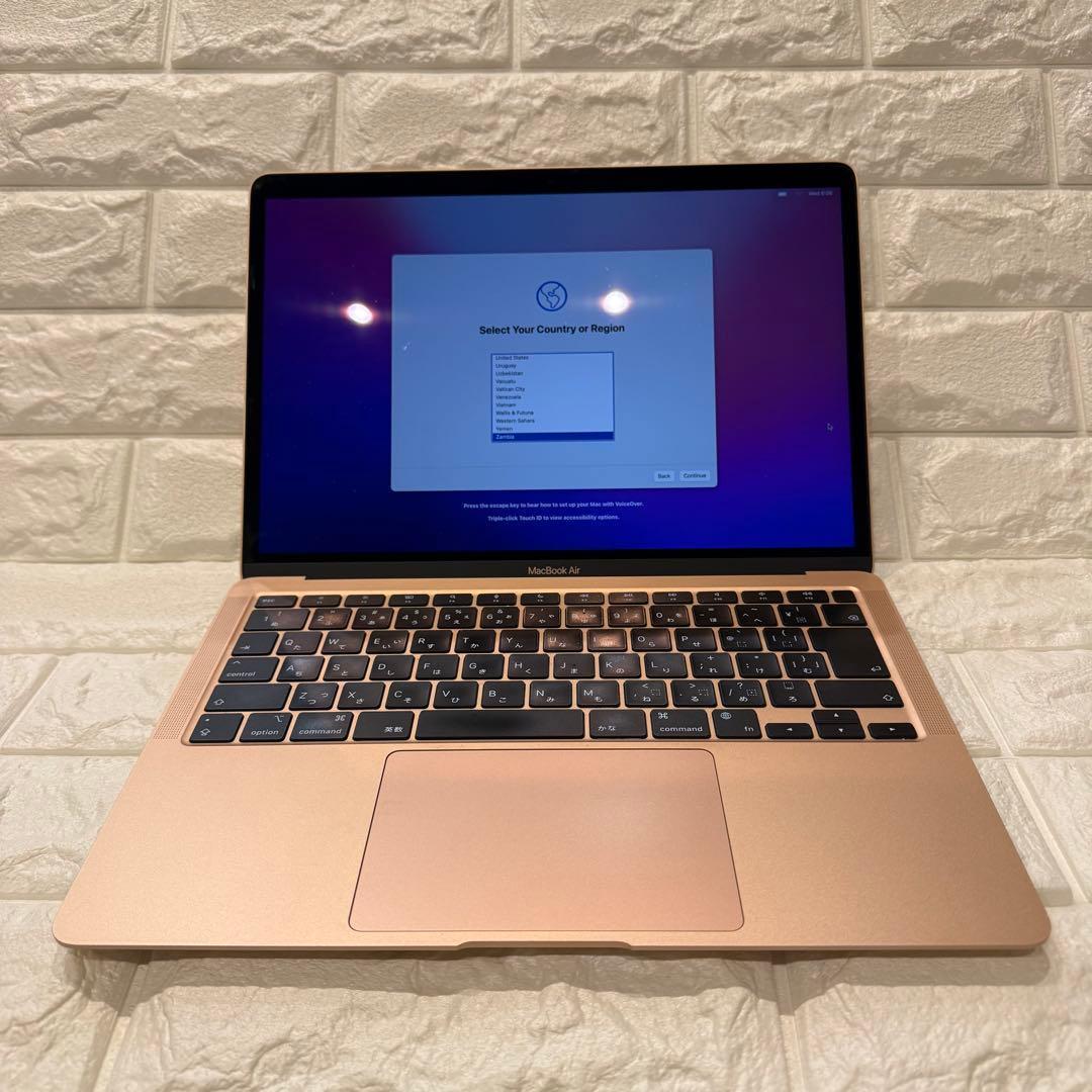 【美品】MacBook Air M1 2020 256GB メモリ8GB ローズ