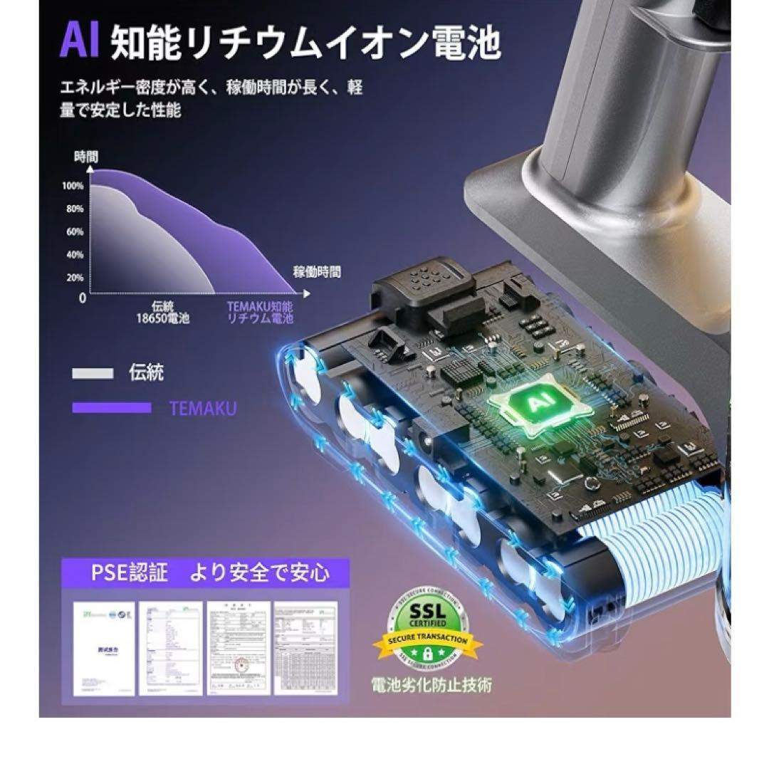 新品　掃除機 コードレス　サイクロン軽量 掃除機 コードレス 伸縮型