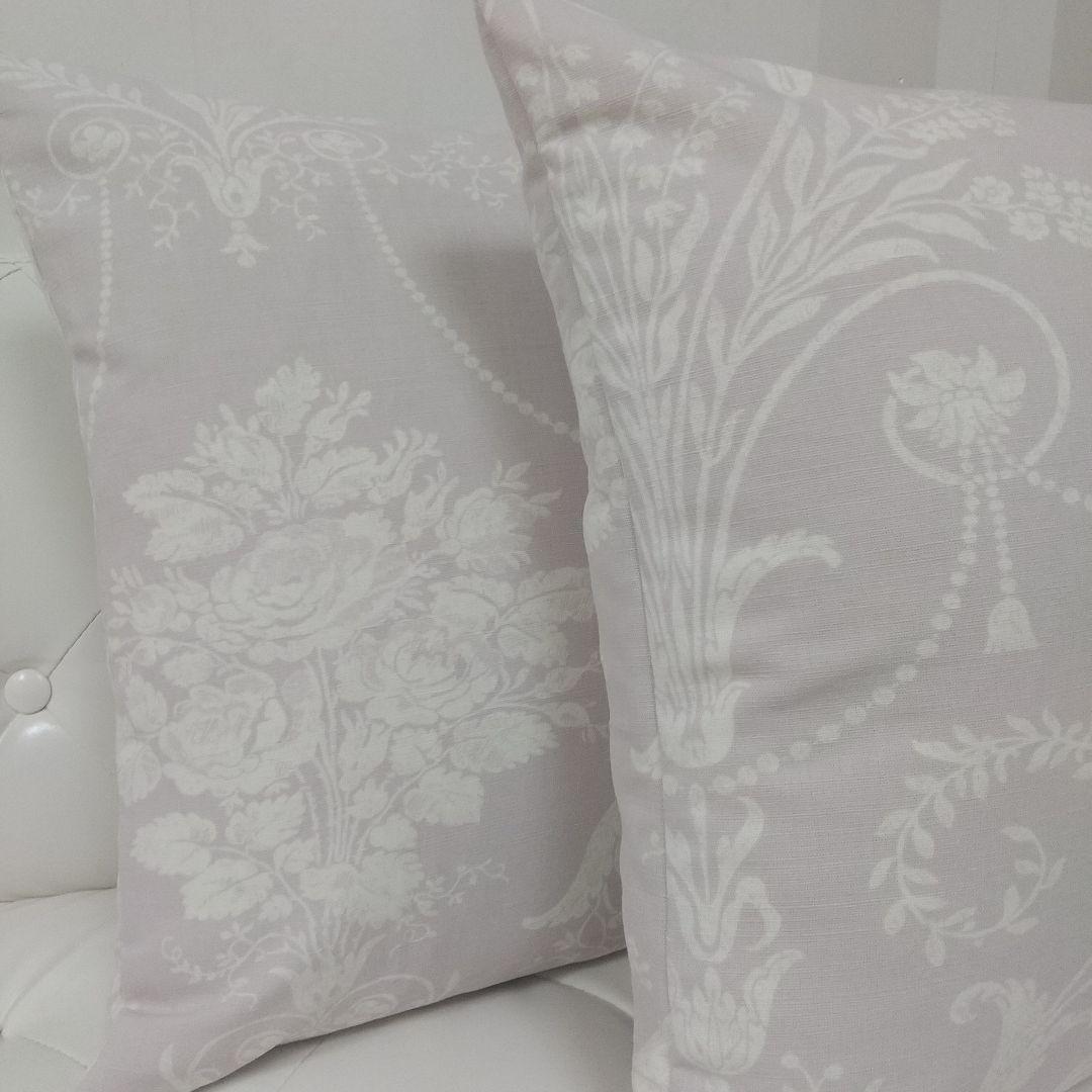 ジョゼッテアメジト2枚の価格 ハンドメイドクッションカバー ローラアシュレイ