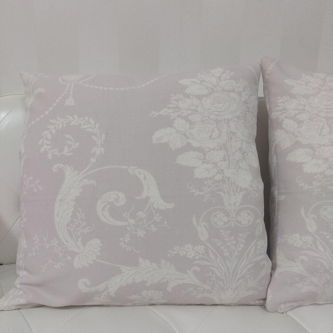 ジョゼッテアメジト2枚の価格 ハンドメイドクッションカバー ローラアシュレイ