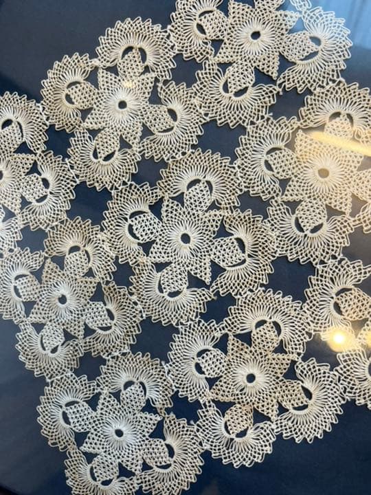 イタリア　リカミベロニカのボビンレース　額装品