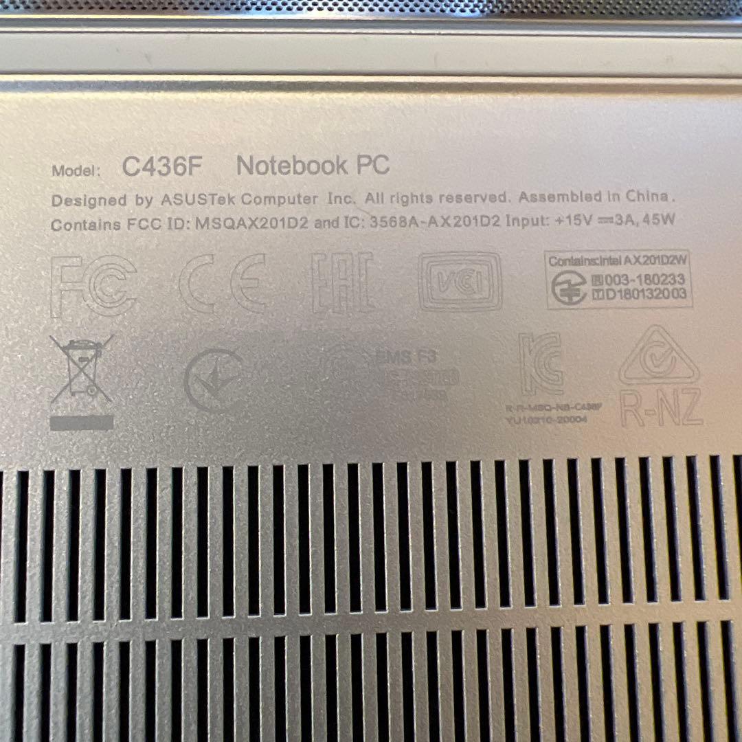 Chromebook本体 ASUS Chromebook C436 Intel Core i7