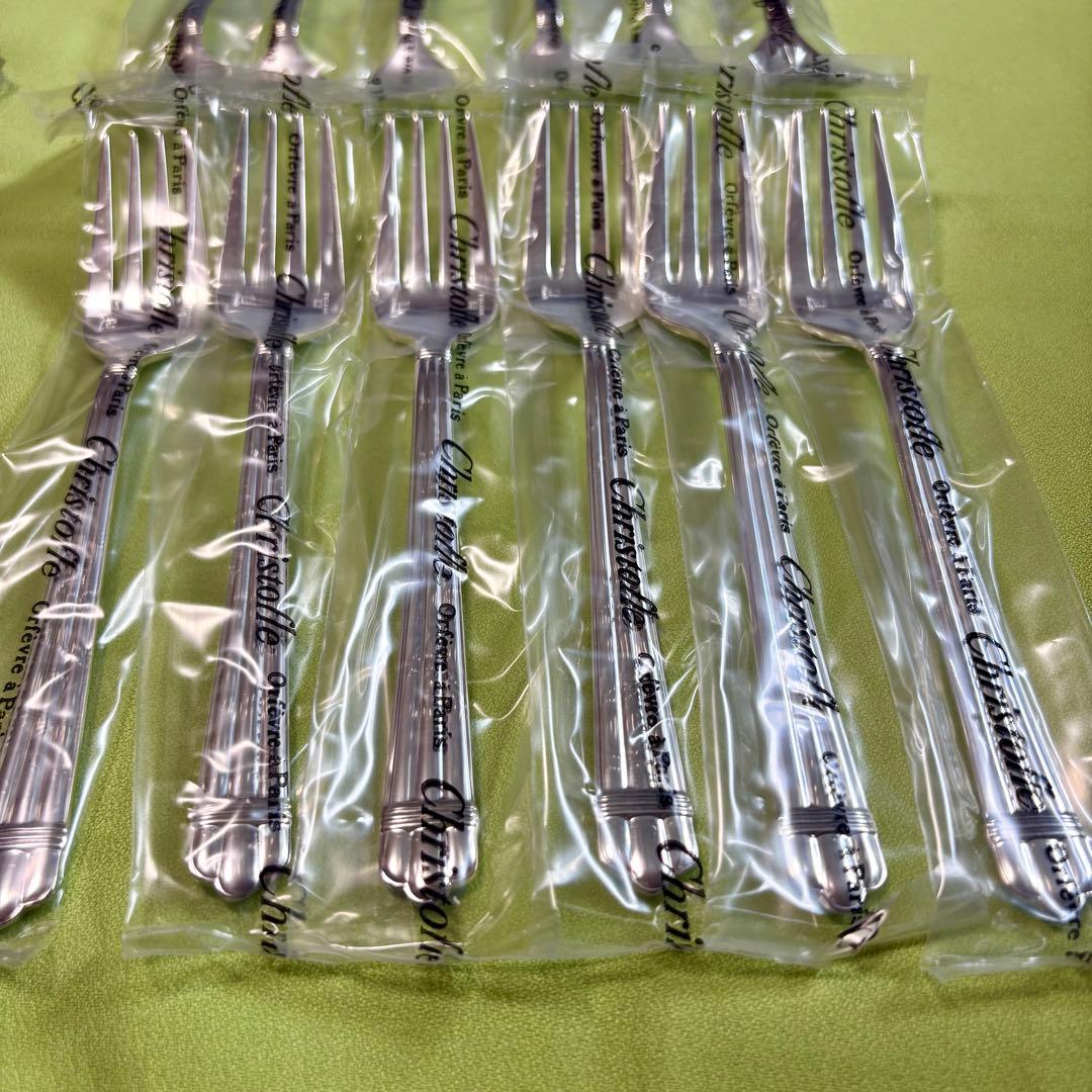 クリストフル　アリア　サラダフォーク　12本 1箱　未使用 新品