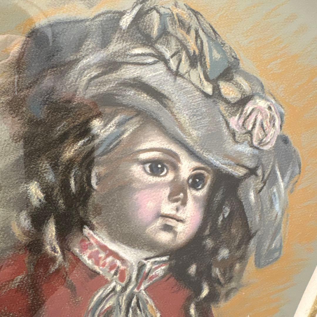 田村孝之助　 フランス人形　リトグラフ