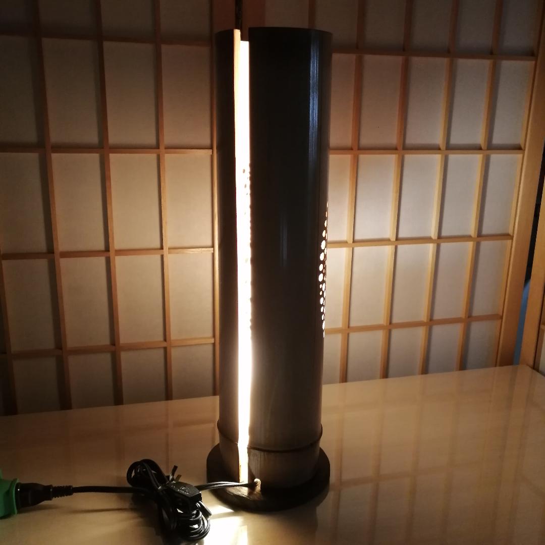 癒し灯火　竹行灯　No23209 (風情)