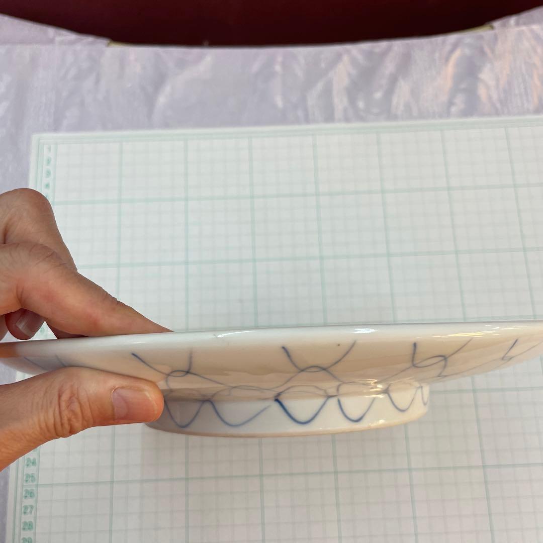 有田焼手書き網目柄大皿8号皿.一枚3800円１０枚セット