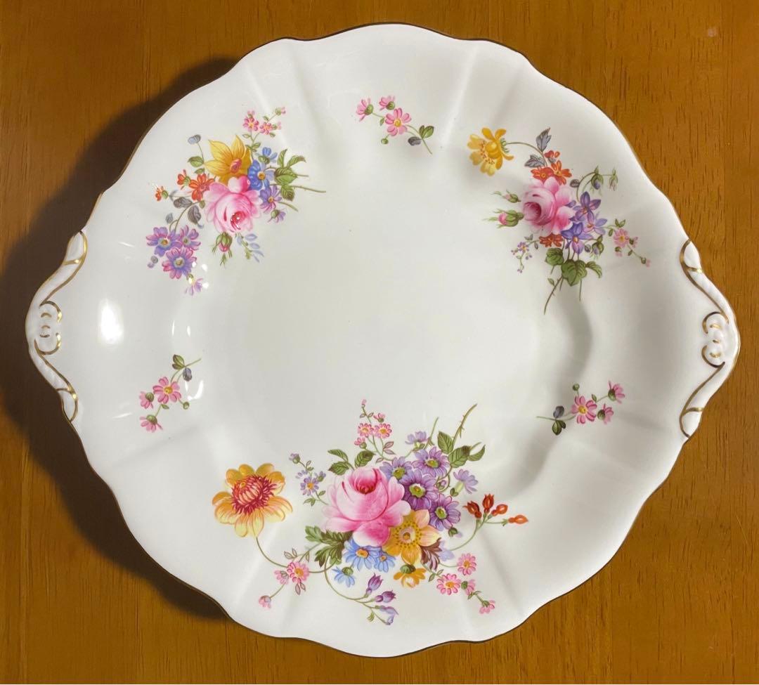 ロイヤルクラウンダービー ポジー サービスプレート BBプレート 花形 小皿