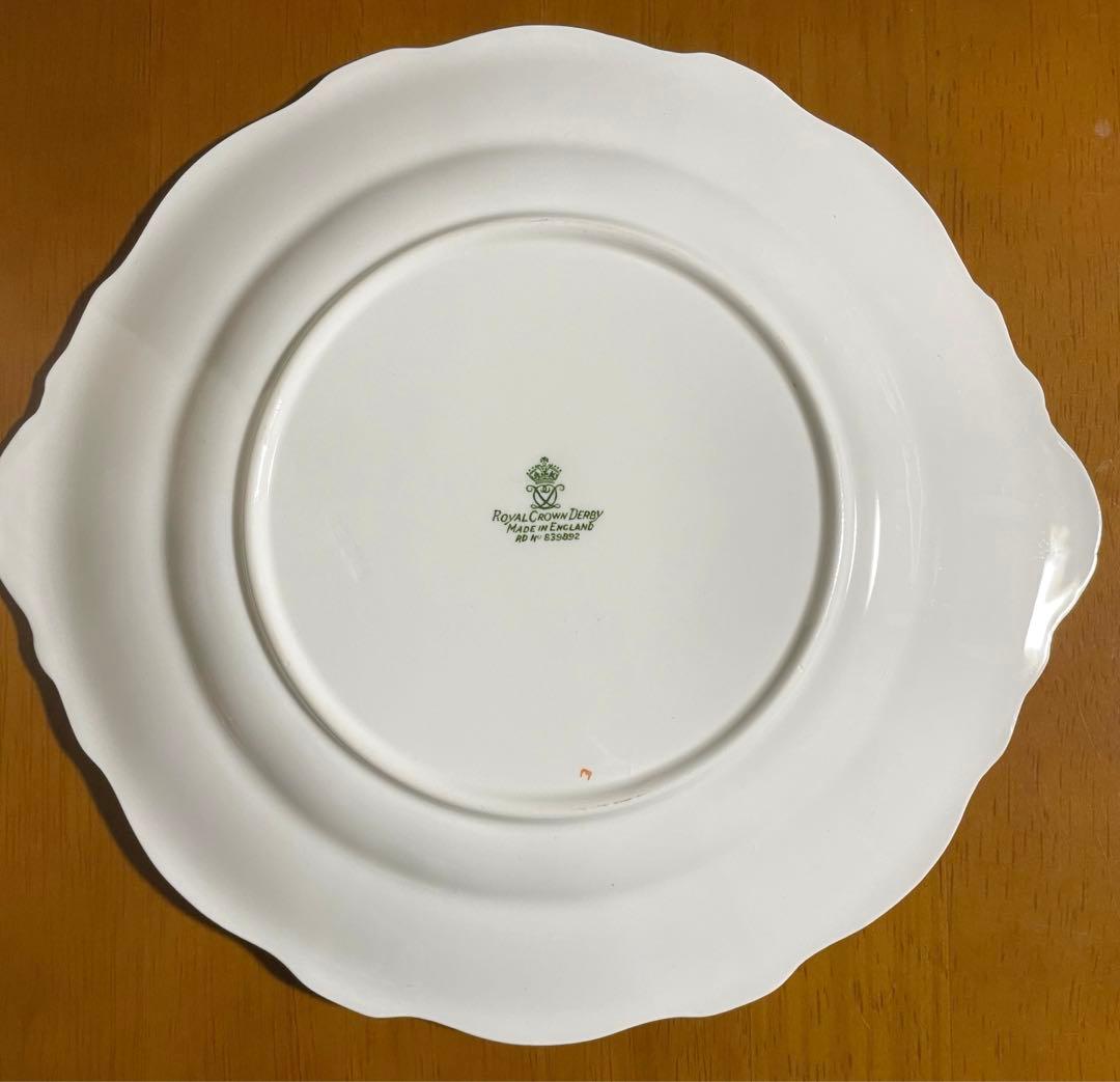 ロイヤルクラウンダービー ポジー サービスプレート BBプレート 花形 小皿
