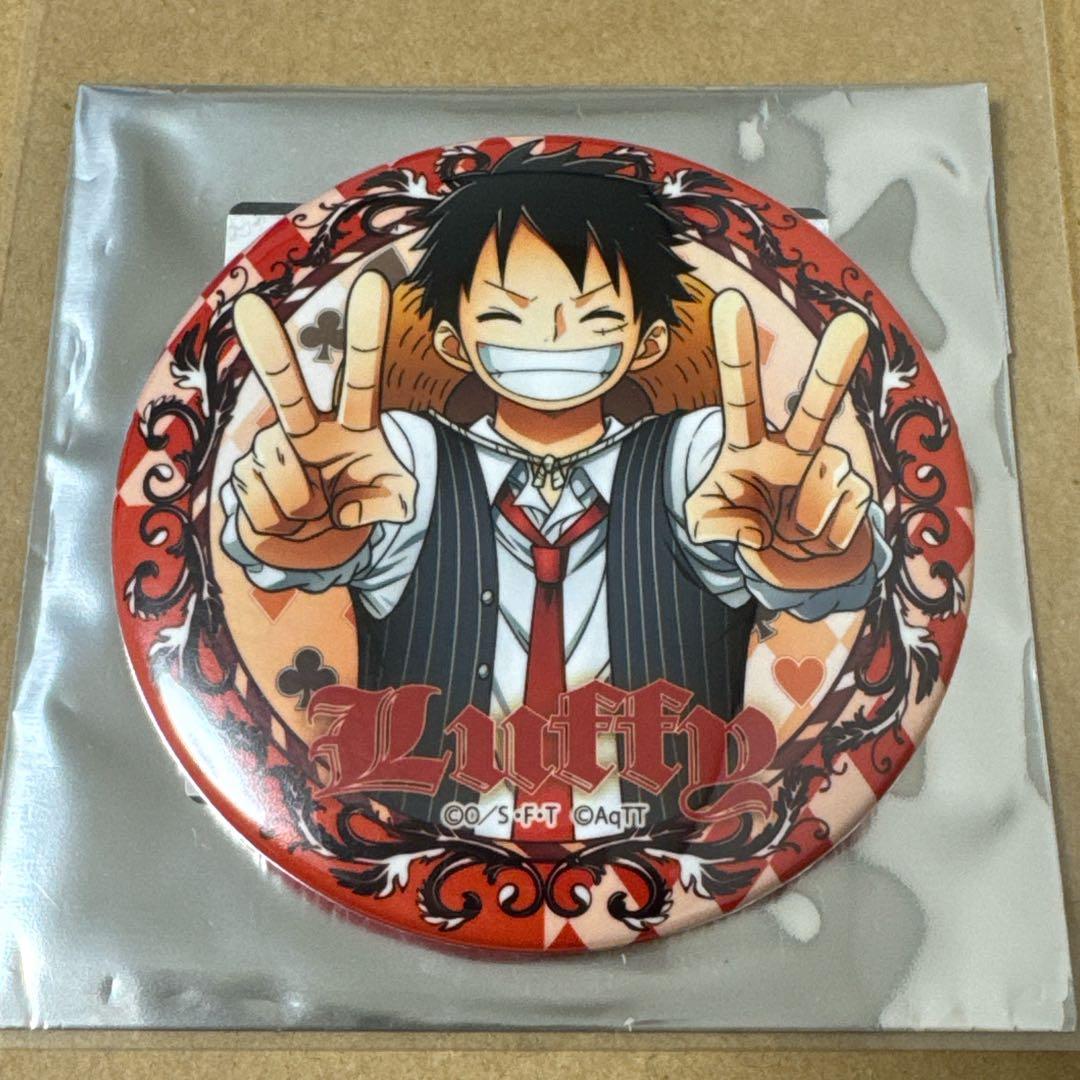 ワンピース 東京ワンピースタワー 4周年 缶バッジ ルフィ