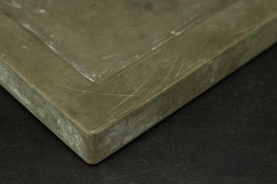 古硯 刻龍 蓋硯 中国美術(ZE842)