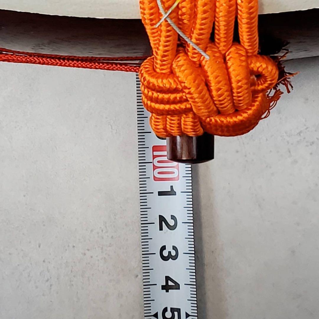 三味線 正寸 中棹 紫檀 丸打胴 犬皮 三つ折り ハードケース付 付属品多数