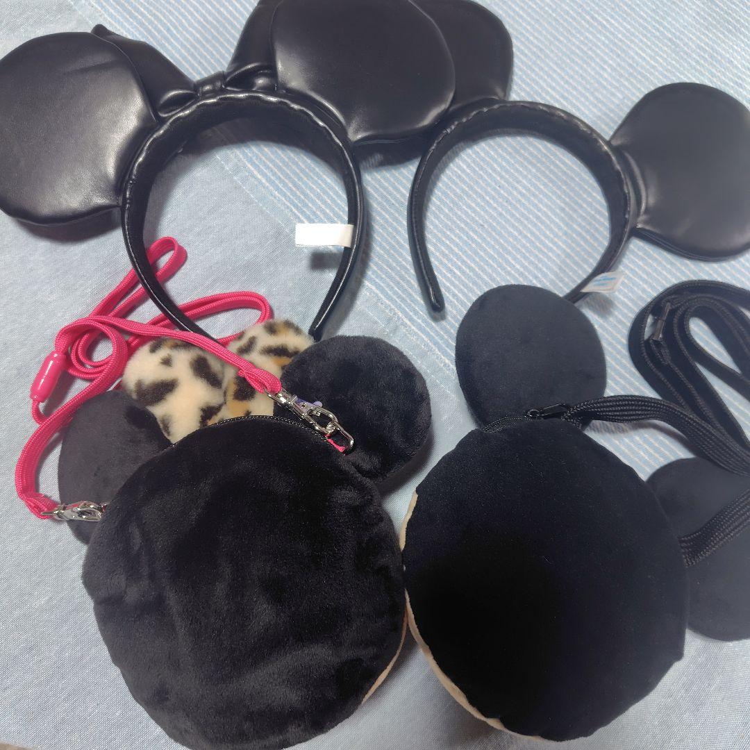 ミッキー・ミニー カチューシャ ショルダーバッグ