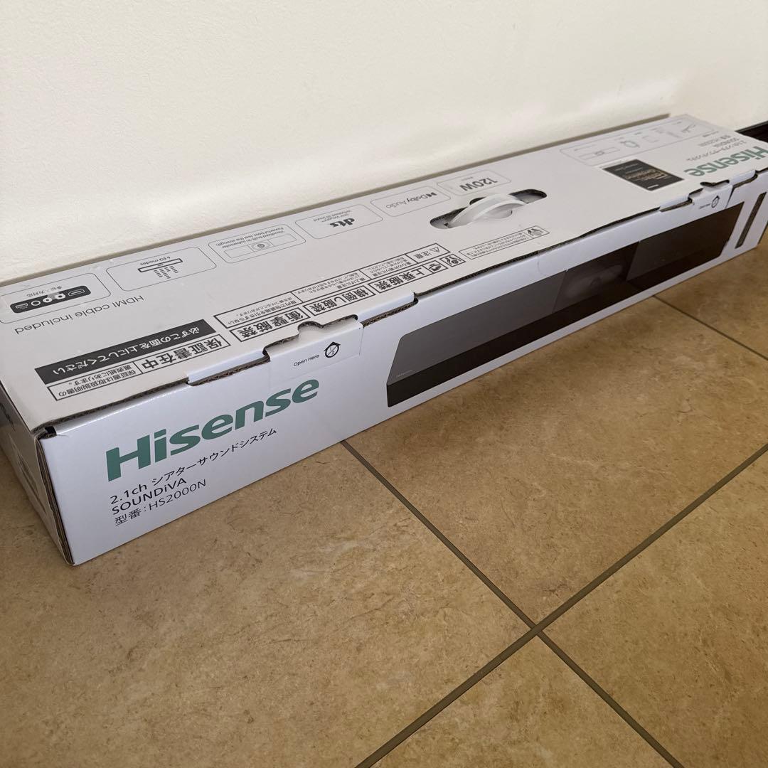 【新品】Hisense HS2000N 2.1ch サウンドバー