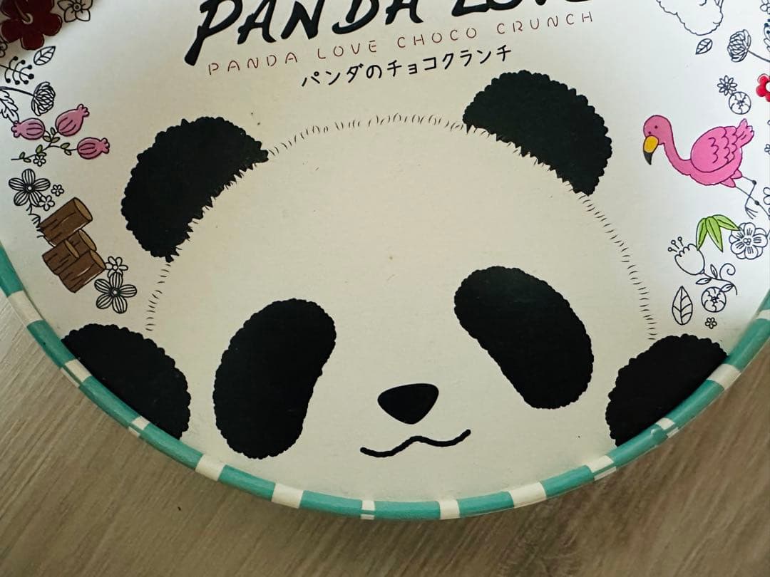 パンダ　お土産　クランチ　空箱　ケース　小物
