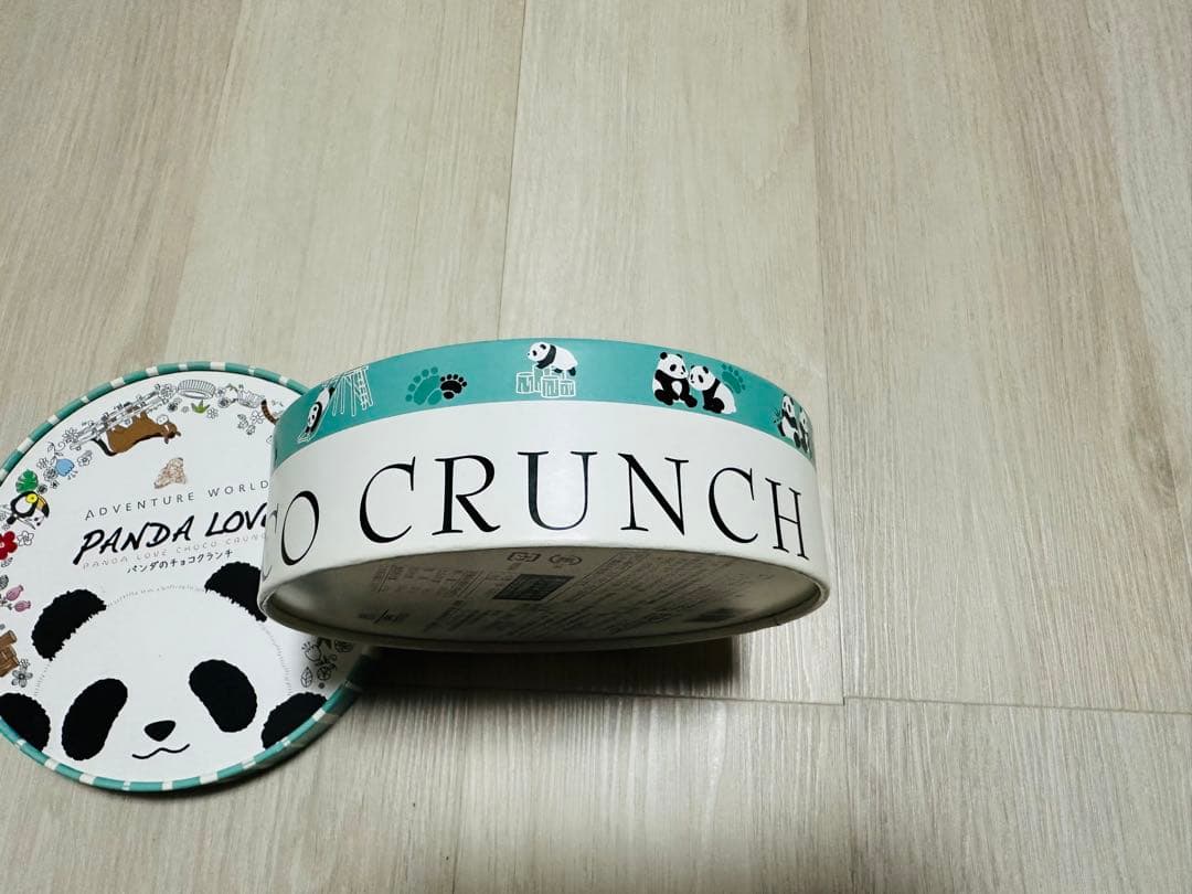 パンダ　お土産　クランチ　空箱　ケース　小物