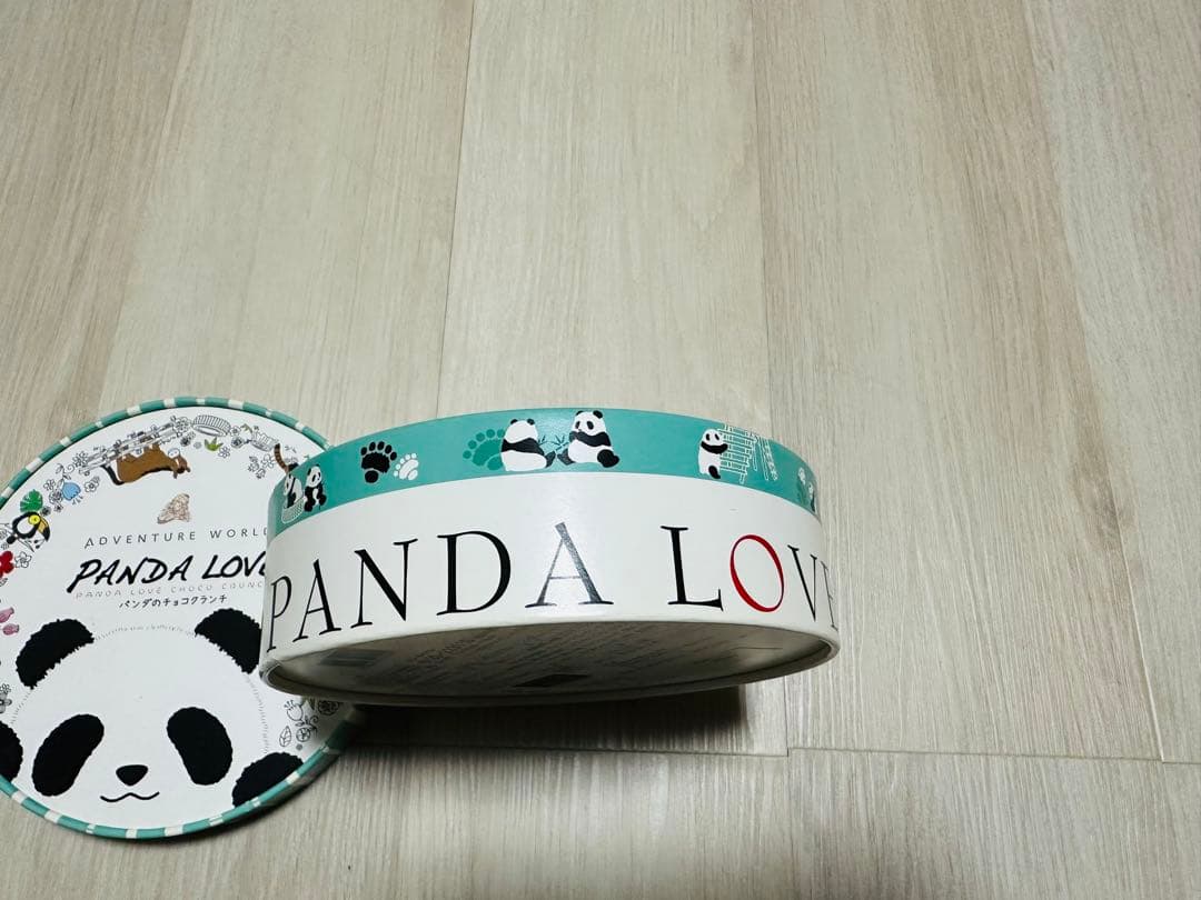 パンダ　お土産　クランチ　空箱　ケース　小物