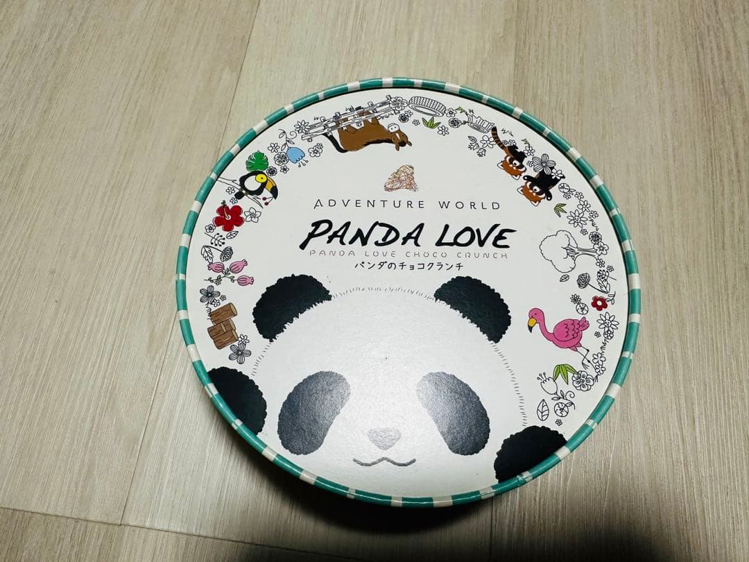 パンダ　お土産　クランチ　空箱　ケース　小物