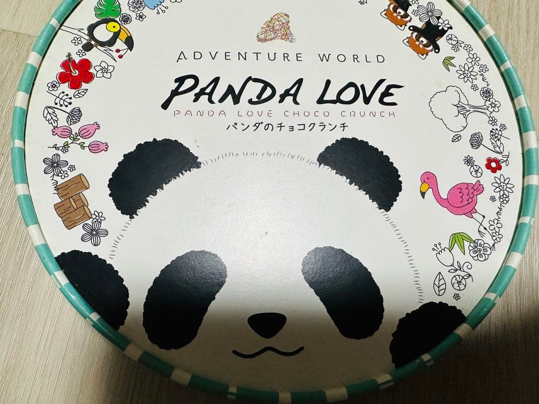 パンダ　お土産　クランチ　空箱　ケース　小物