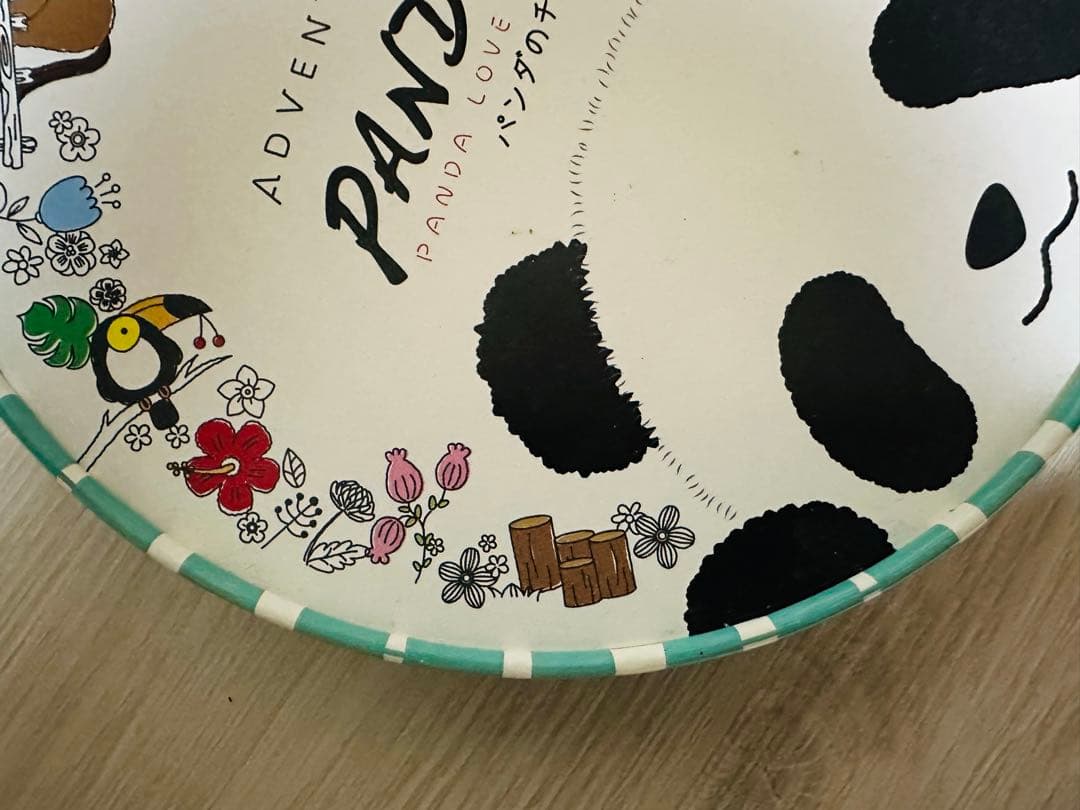 パンダ　お土産　クランチ　空箱　ケース　小物