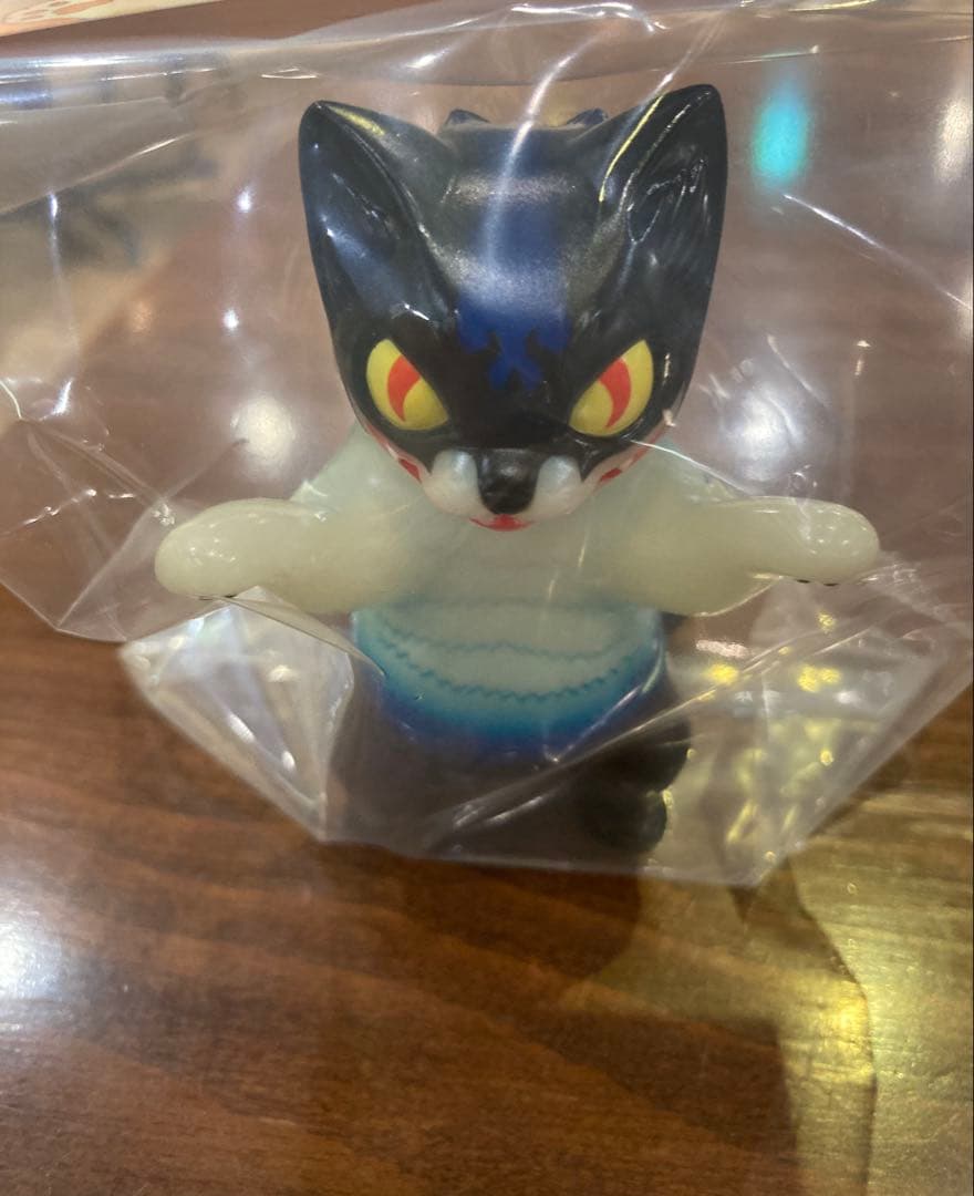 新品未開封 化猫怪獣 ネゴラ デビルマン ソフビ 小夏屋 蓄光 popbox