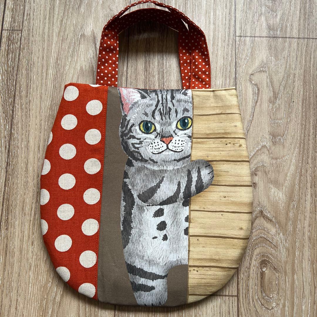 キラキラ⭐️　ひょっこり猫＆ポーチ