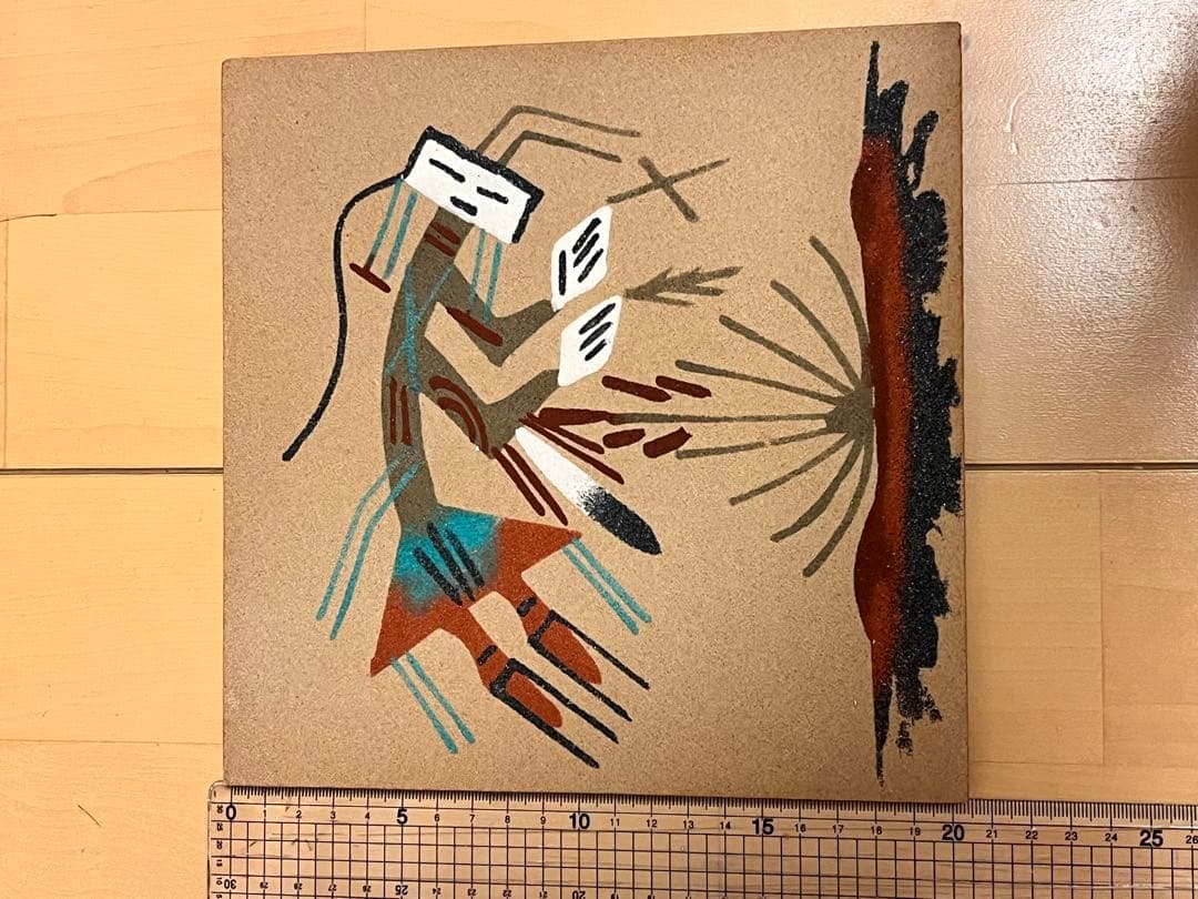 アメリカ先住民風アートボード 約25cm