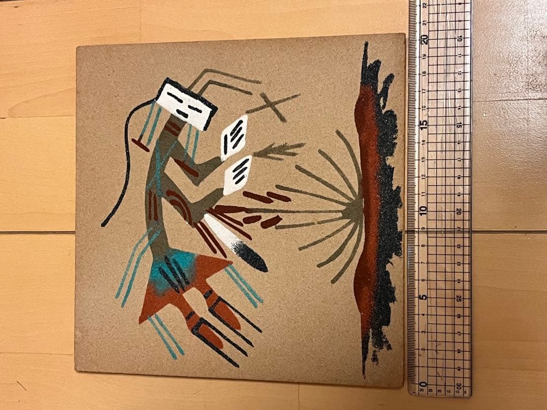 アメリカ先住民風アートボード 約25cm