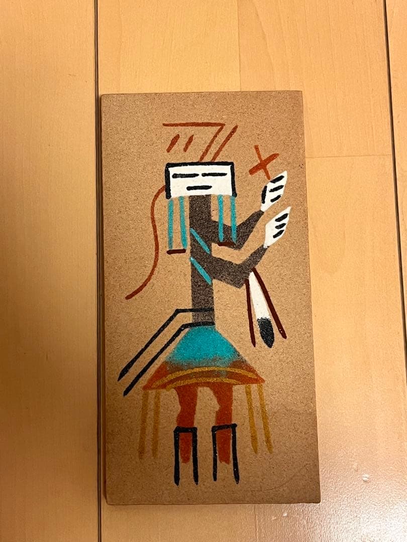 アメリカ先住民風アートボード 約25cm