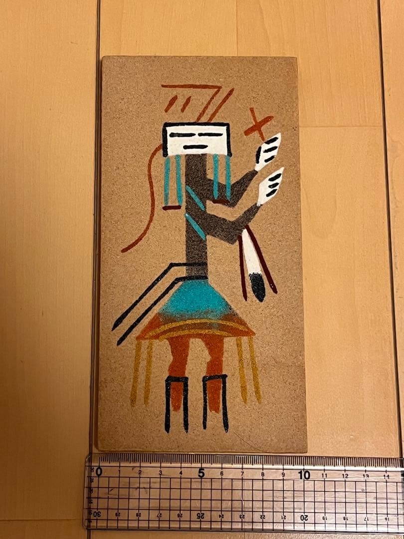 アメリカ先住民風アートボード 約25cm