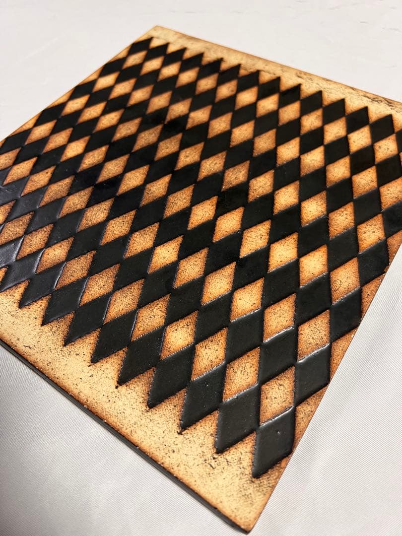 今村能章 陶器プレート（黒）