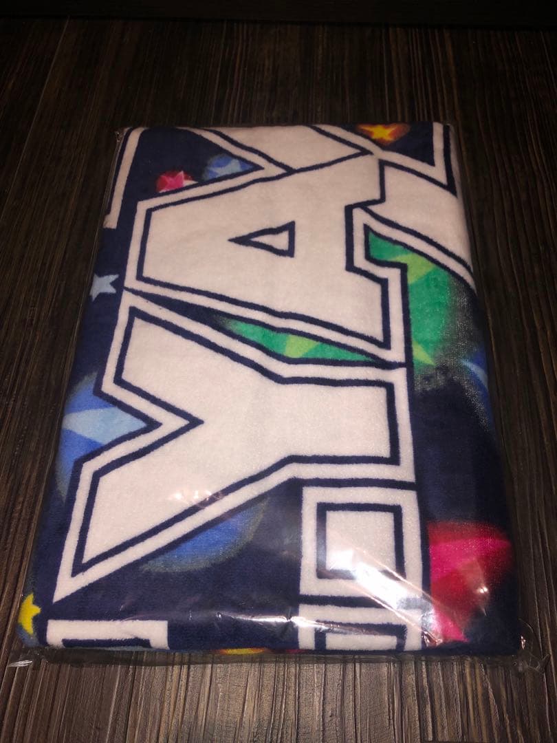 矢沢永吉スペシャルビーチタオル(ネイビー/ホワイト)カレンダー2013袋付き