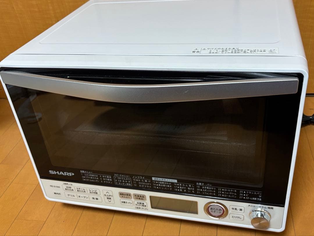 使用少 美品★2021年 シャープ 加熱水蒸気 オーブンレンジ RE-S1000
