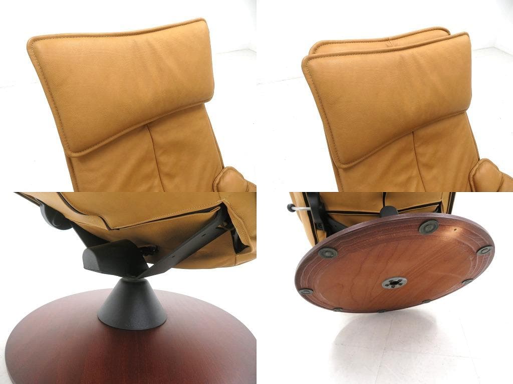 展示品　MODI　モディ　総本革　レザー　リクライニングソファ　リクライナー