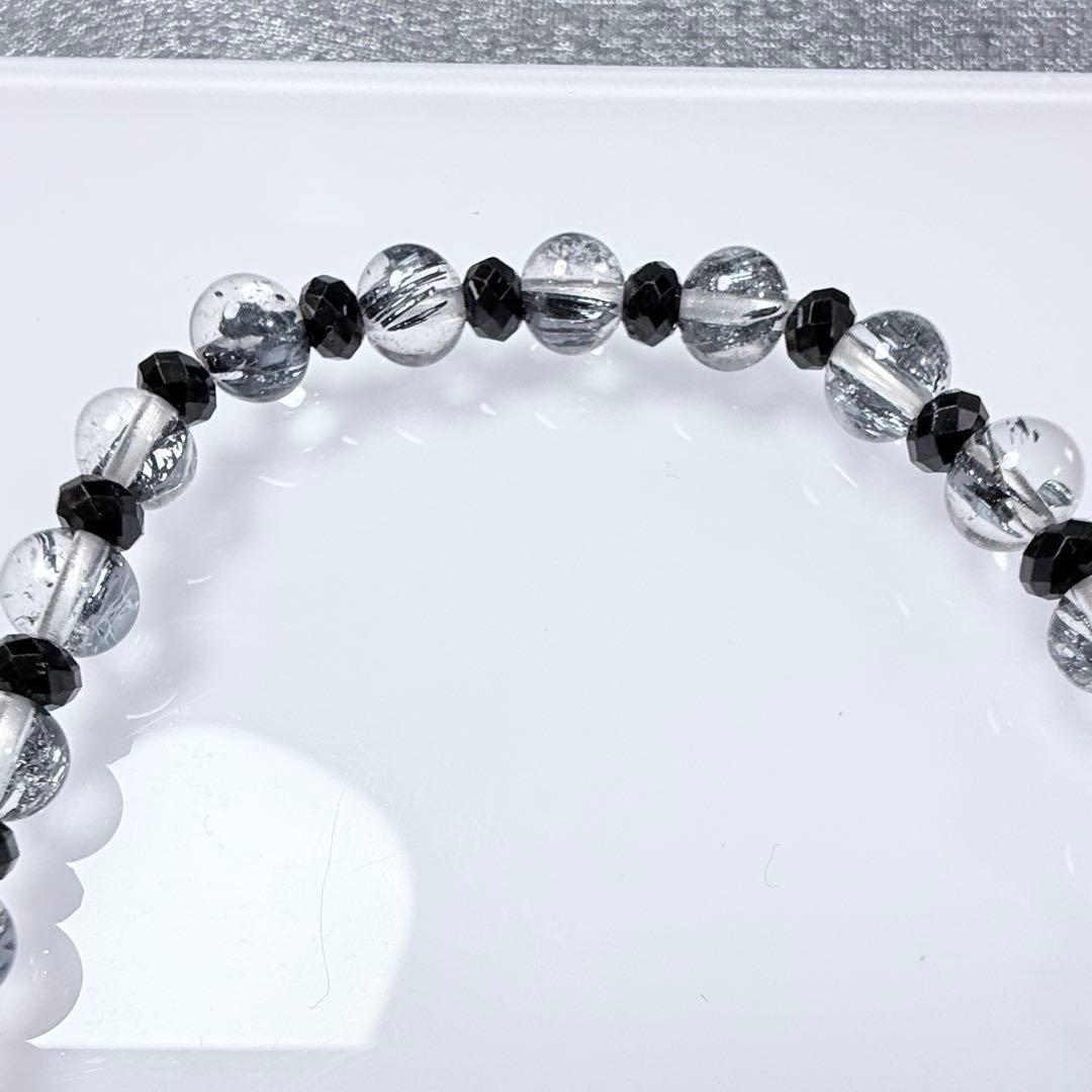 【高品質】スティブナイトインクォーツ ブレスレット（約5.9mm玉）