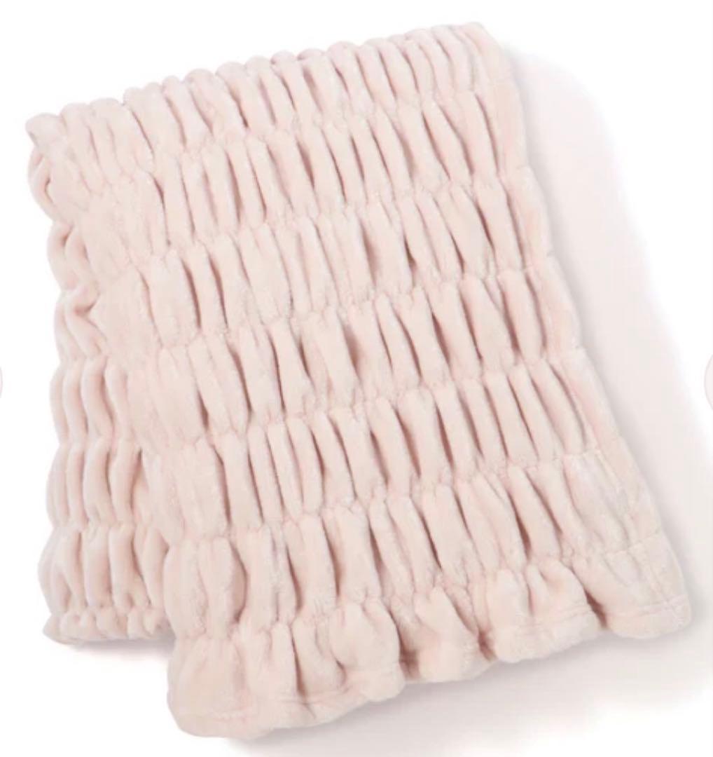 WARMY CICA リップル ブランケット（毛布） シングル ピンク