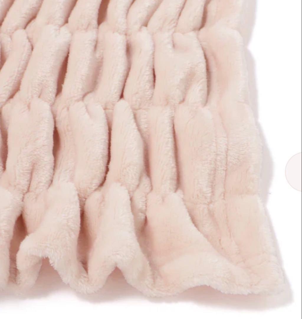 WARMY CICA リップル ブランケット（毛布） シングル ピンク