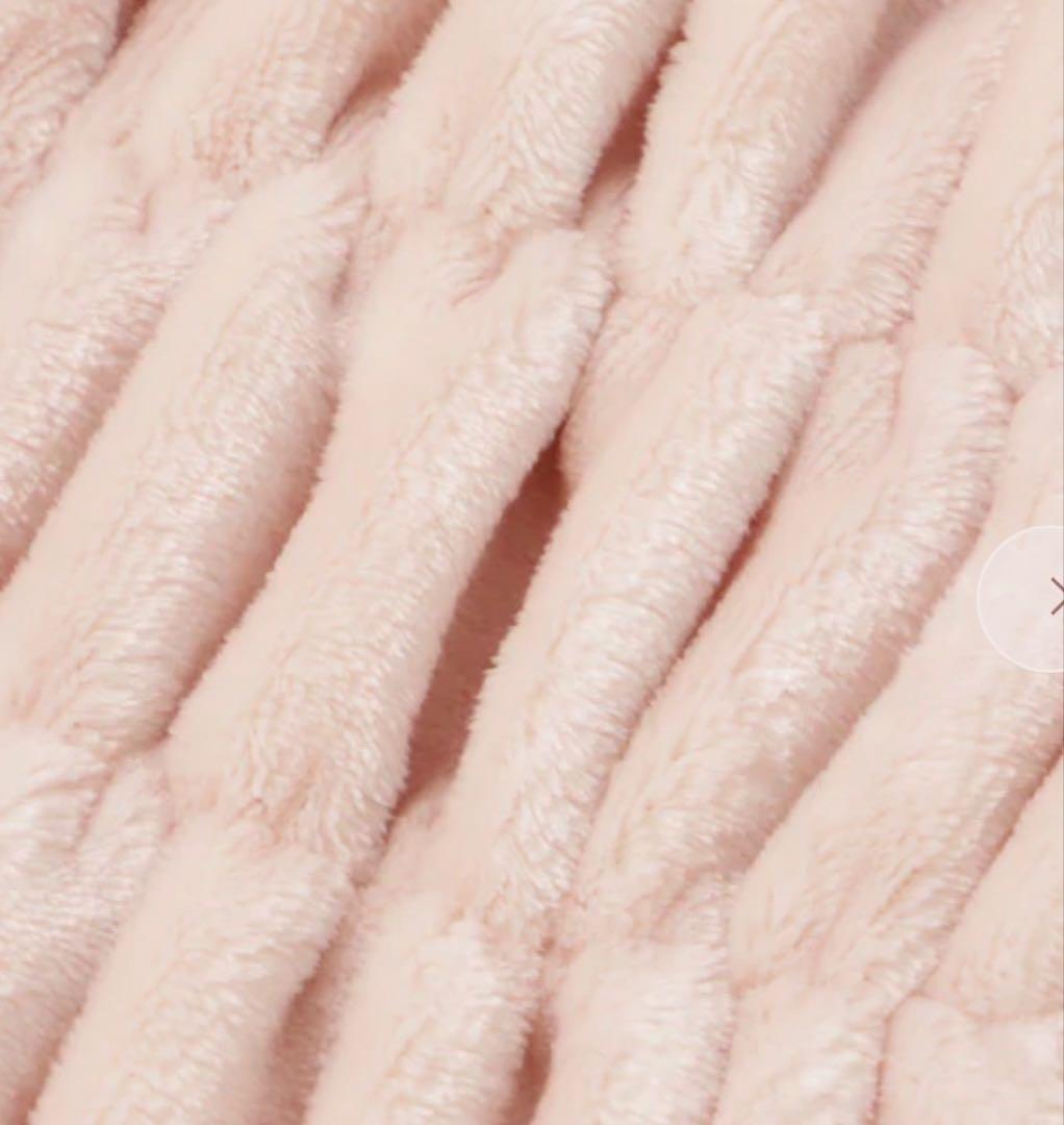 WARMY CICA リップル ブランケット（毛布） シングル ピンク
