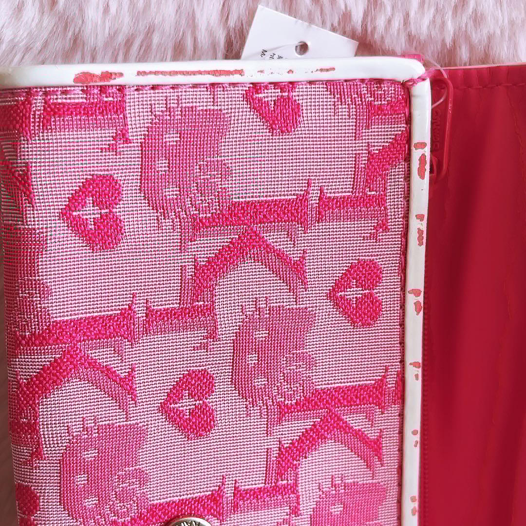 希少レア　ハローキティ　長財布　ジャガード　ピンク　2002年製 サンリオ