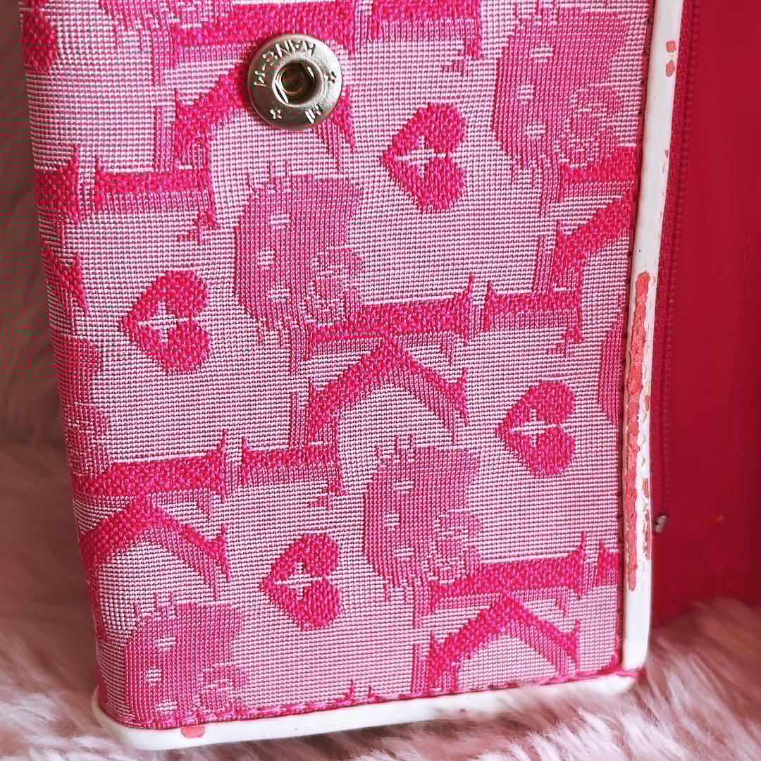 希少レア　ハローキティ　長財布　ジャガード　ピンク　2002年製 サンリオ