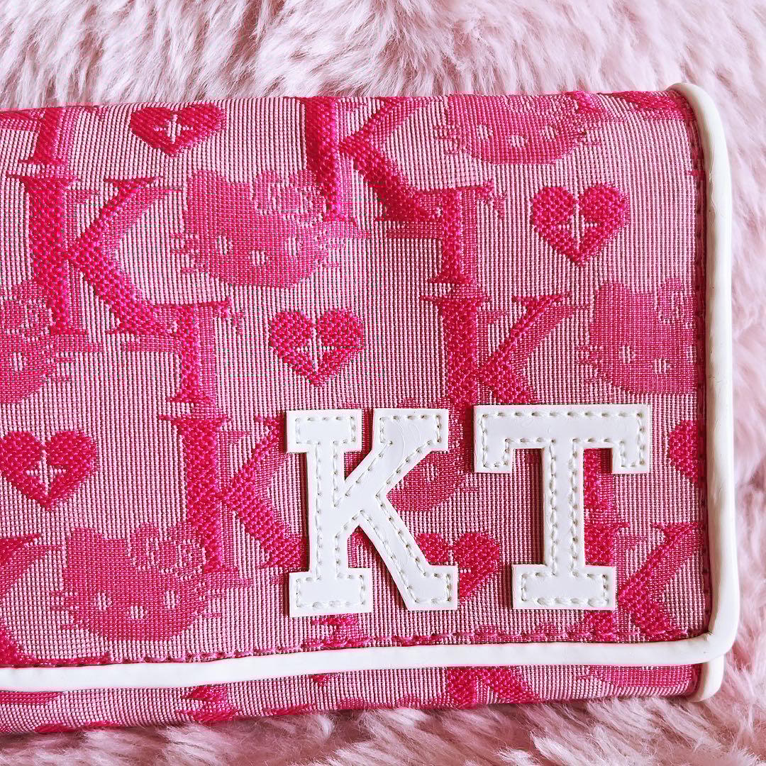 希少レア　ハローキティ　長財布　ジャガード　ピンク　2002年製 サンリオ