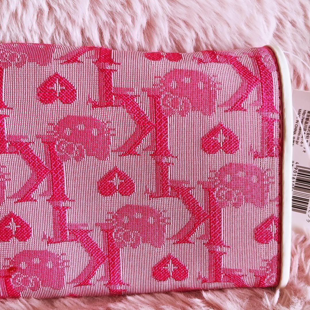 希少レア　ハローキティ　長財布　ジャガード　ピンク　2002年製 サンリオ