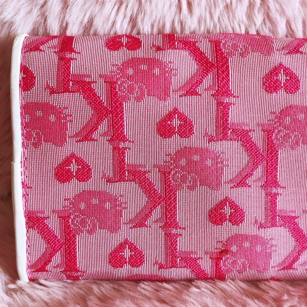 希少レア　ハローキティ　長財布　ジャガード　ピンク　2002年製 サンリオ